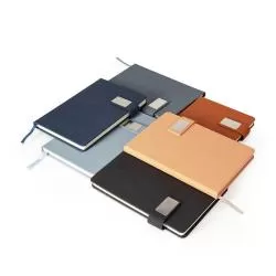 Bloco Caderneta Couro Sintético