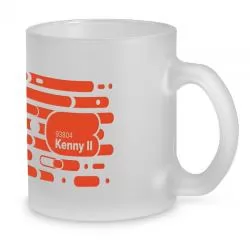 Caneca Vidro Efeito Fosco Personalizada 